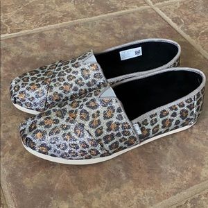 Toms silver Glitter Cheetah